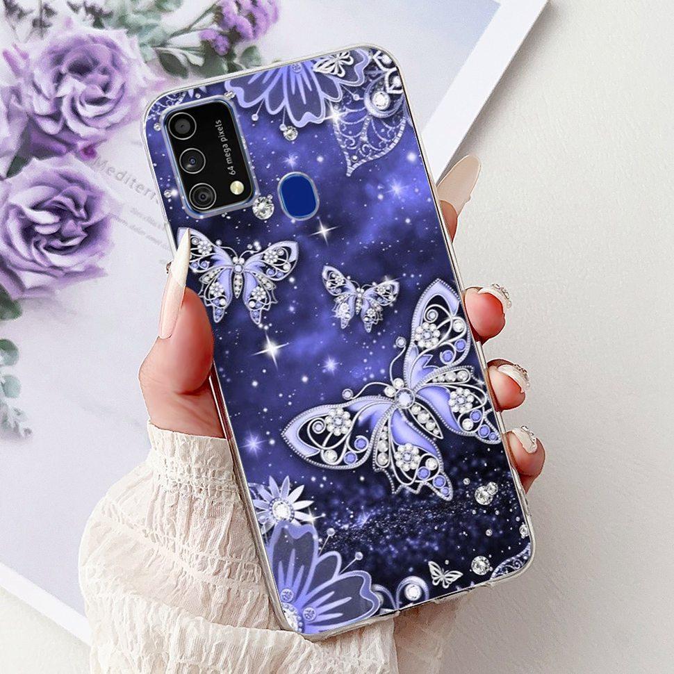 Cute Cat Caroon Cover For Samsung Galaxy A21s Case Soft Silicone Fundas Phone Cases For Samsung A 21s  A21s SM-A217F Full Bumper