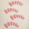European & American Rectangular Press-On French Minimalist False Nails - Removable Nail Art Tips