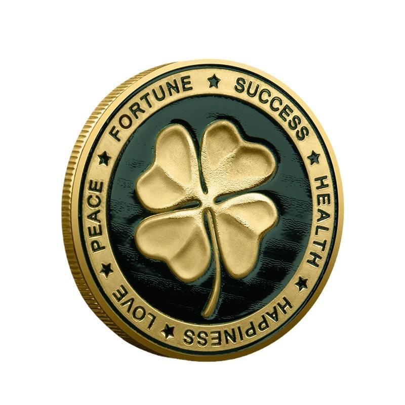 

Clover Souvenir Coin Elephant Commemorative Medal Metal Crafts Collection Coin