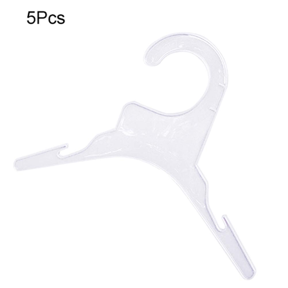 

5Pcs Puppy Pet Clothing Clothes Rack Hanger for Small and Large Dog Apparel Plastic Hangers Solid Non-slip Save-space Wordrobe S белый