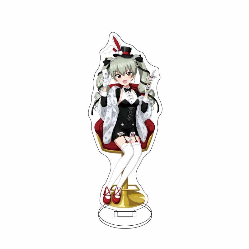 GIRLS und PANZER Nishizumi Miho Isuzu Hana Acrylic Stand Model Plate Keychain Desk Decoration Friends Gift Figure Display