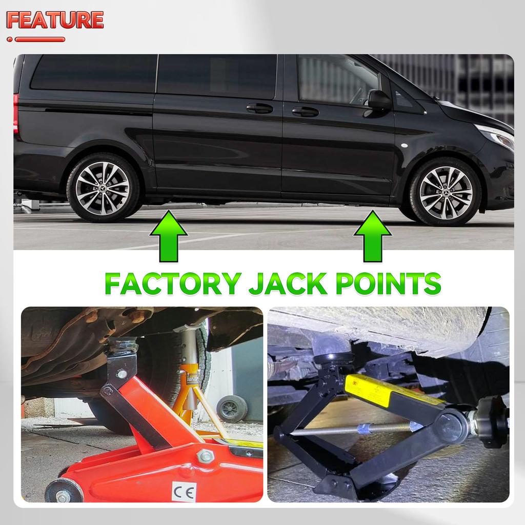 1pc/4pcs Lift Jacking Point Support Plug Plate Block Under Car Jack Pad for Mercedes Benz VITO W639 W477 A6395830046 6395830046