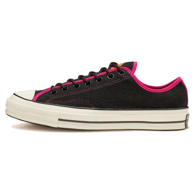 

Converse 1970s East Village Explorer Chuck Round Toe Lacing Durable Breathable Low-top Canvas Shoes Unisex Black Pink 35
