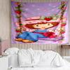 1PC Straw-berry Quick-Dry Tapestry, Unique Design Tapestry, Suitable for Bedroom,Livingroom, Playroom,Heartwarming Holiday Gifts