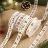 Christmas Print Christmas Ribbon 10 Yards Christmas Craft Ribbon  Gift Packing