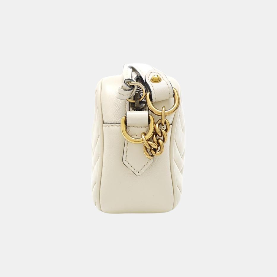 [Gebraucht] GG Marmont Serie Marmont Vielseitige Goldene Logo-Kette Gestepptes Leder Kamera-Tasche - Sehr Gut #1YRB45Q