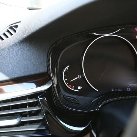 ABS Carbon Fiber Dashboard Frame Cover Trim For BMW 5 Series 2018-