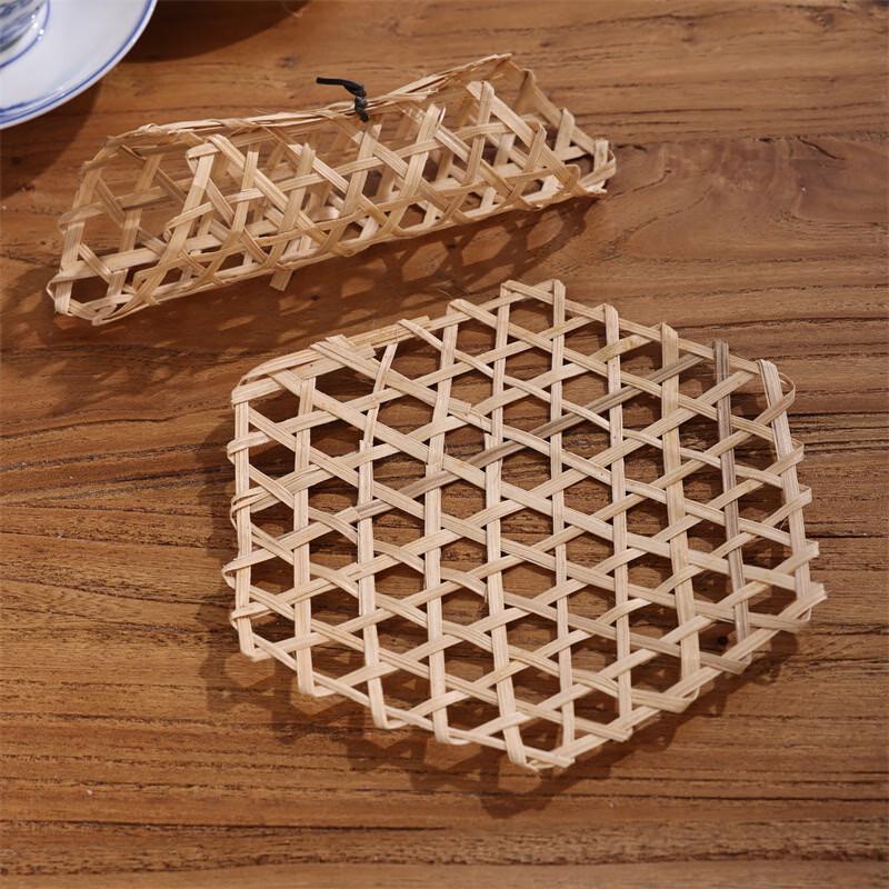 Hexagonal Bamboo Woven Placemat