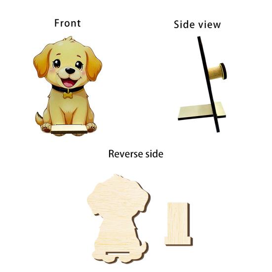 Cute Wooden Animal Glasses Holder, Cartoon Duck Dog Cow Sunglasses Display Stand, Desktop Eyeglass Holder Rack for Home Office Desk Decor