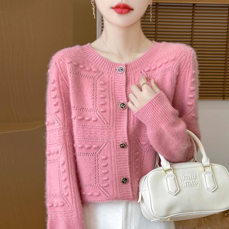 

Женский кардиган Qinghe Cashmere из 30% кашемира - Мягкий и теплый свитер из шерстяной смеси XL