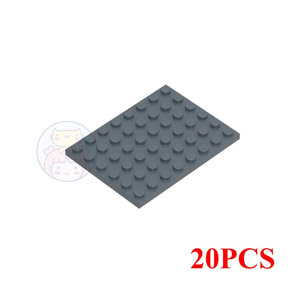 10PCS 6X8 Dots Base Plate Classic MOC DIY City Figures Building Blocks Bricks Parts Compatible with 3036 Children Toys Gift