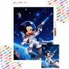 Diamond Painting DIY Mickey Astronaut Diamond Art Painting Set for Home Office Decoration Handmade Gifts