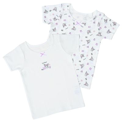 Quilted Short Sleeve Undershirt Set with Name Label Product Number 213152 Kids' (2 Pieces), Kuromi, 120cm, Inside,