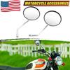 2PCS 10mm Chrome Long Stem Motorcycle Mirrors Fit For Harley Yamaha Suzuki New