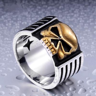 Europese en Amerikaanse Motorfiets Mannen Schedel Armband Ring