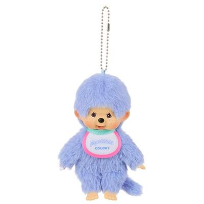 Monchhichi COLORS Keychain Plush Blue Toy,