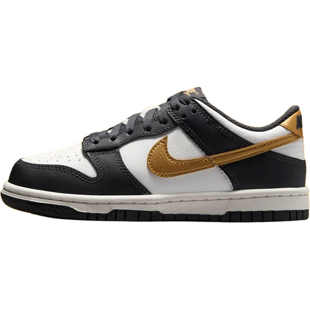 New Nike Dunk Abrasion Resistant Low Top Kids' Skateboarding Shoes Black White HV2533-100