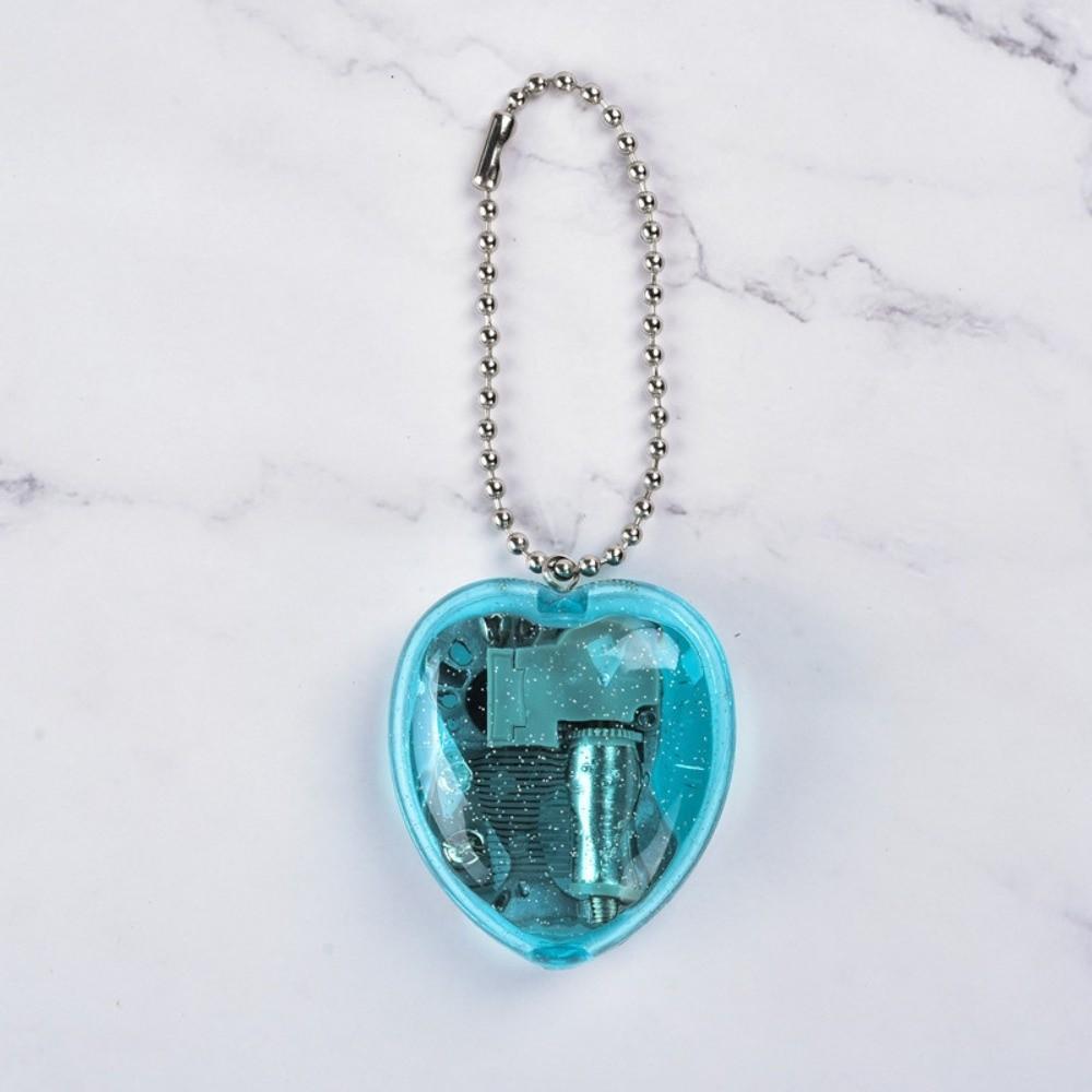 

Multicolored Acrylic Music Box Keychain Acrylic Material Mini Mechanical Music Box Movement Keychain Handy Crank