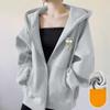 Loose Hoodie Sweatshirt Autumn and Winter Thickened Casual Coat