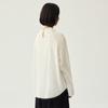Northern Deer Women's Slimming Long Sleeve Round Neck Cotton Shirt
