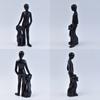 Resin Figurine Man and Dog Sculpture Collectible Ornament Gift for Dog Lover Living Room Bedroom Desktop Shelf Display