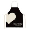 Love Couple Heart Shaped Parent-Child Apron Adult Sleeveless Kitchen Cleaning Home Chef Baking Waist Bian