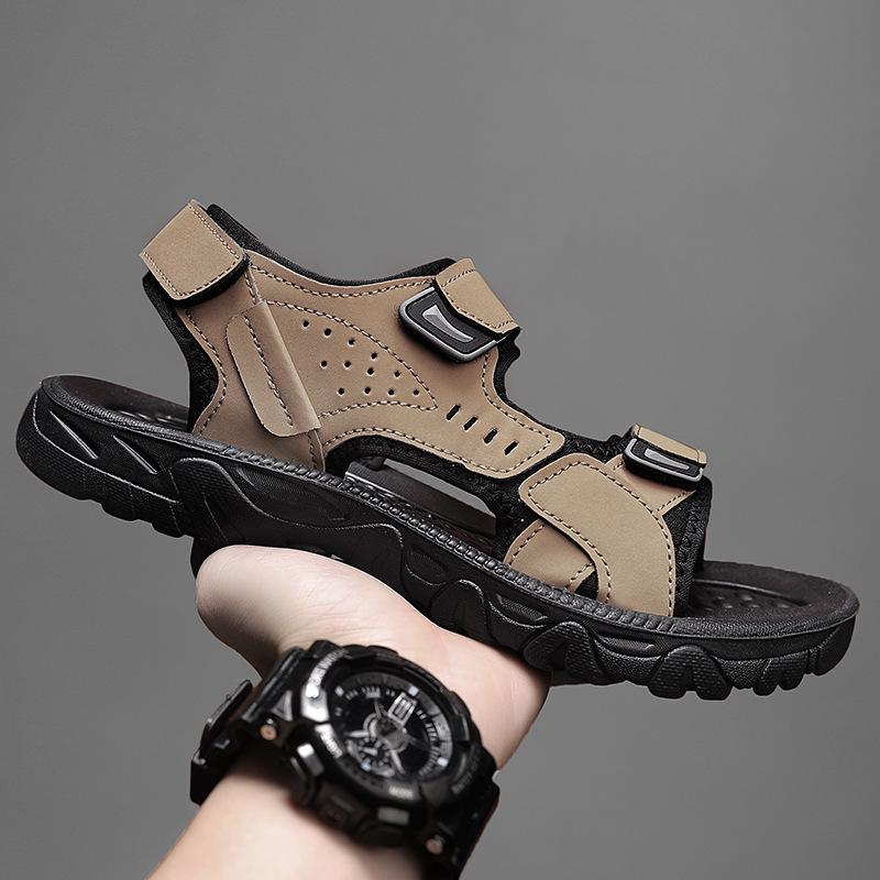 Sandals Men's 2025 Summer Explosion Wearing Teenagers Beach Sandals Non-slip Wear Trend Driving Outdoor Men's Shoes