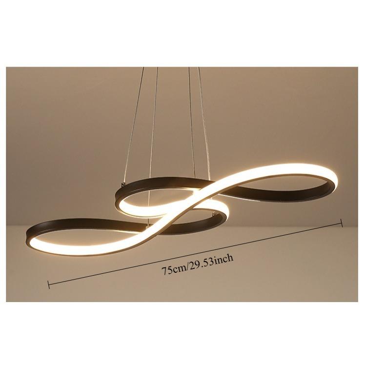 Modern LED Chandelier Dimmable Chandeliers Ceiling Lights Kitchen Island Pendant Light Fixture Gold Hanging Lamp for Dining Room