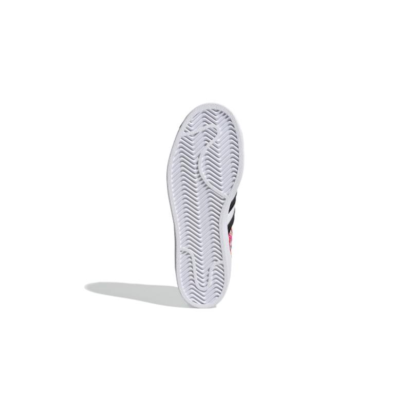 Adidas Originals SUPERSTAR J Abrasion Resistant Low top Skateboard Shoes White Black Blue Unisex Sneakers FX5202