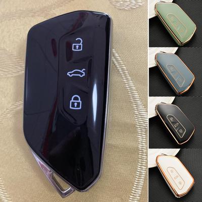 TPU Car Remote Key Case Cover Shell Fob For VW Volkswagen Golf 8 2020 Skoda Octavia A8 2025 SEAT Leon MK4 Accessories