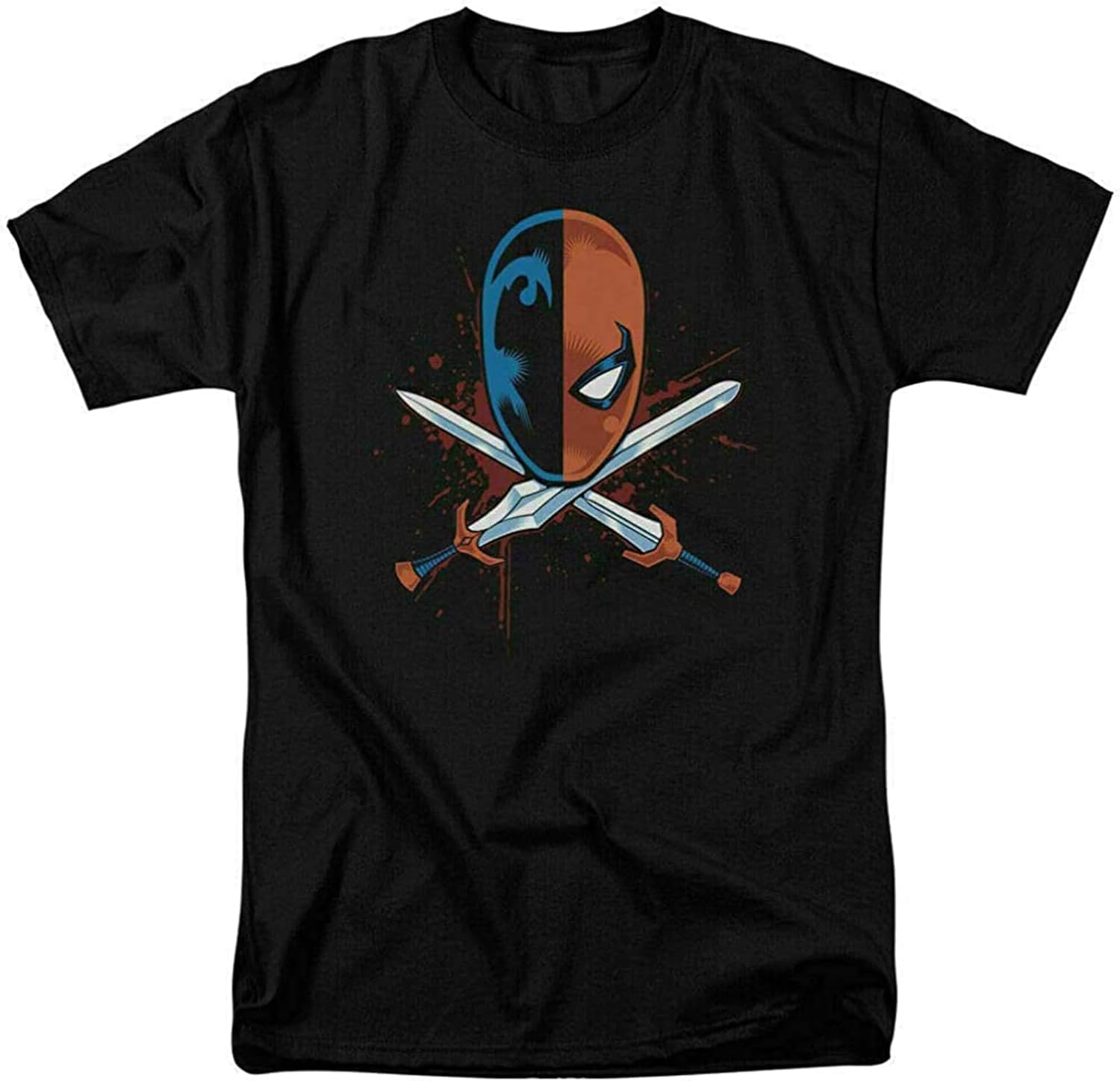 Deathstroke Crossed Swords Mens T Shirt Comic Book Tee Black XL чёрный