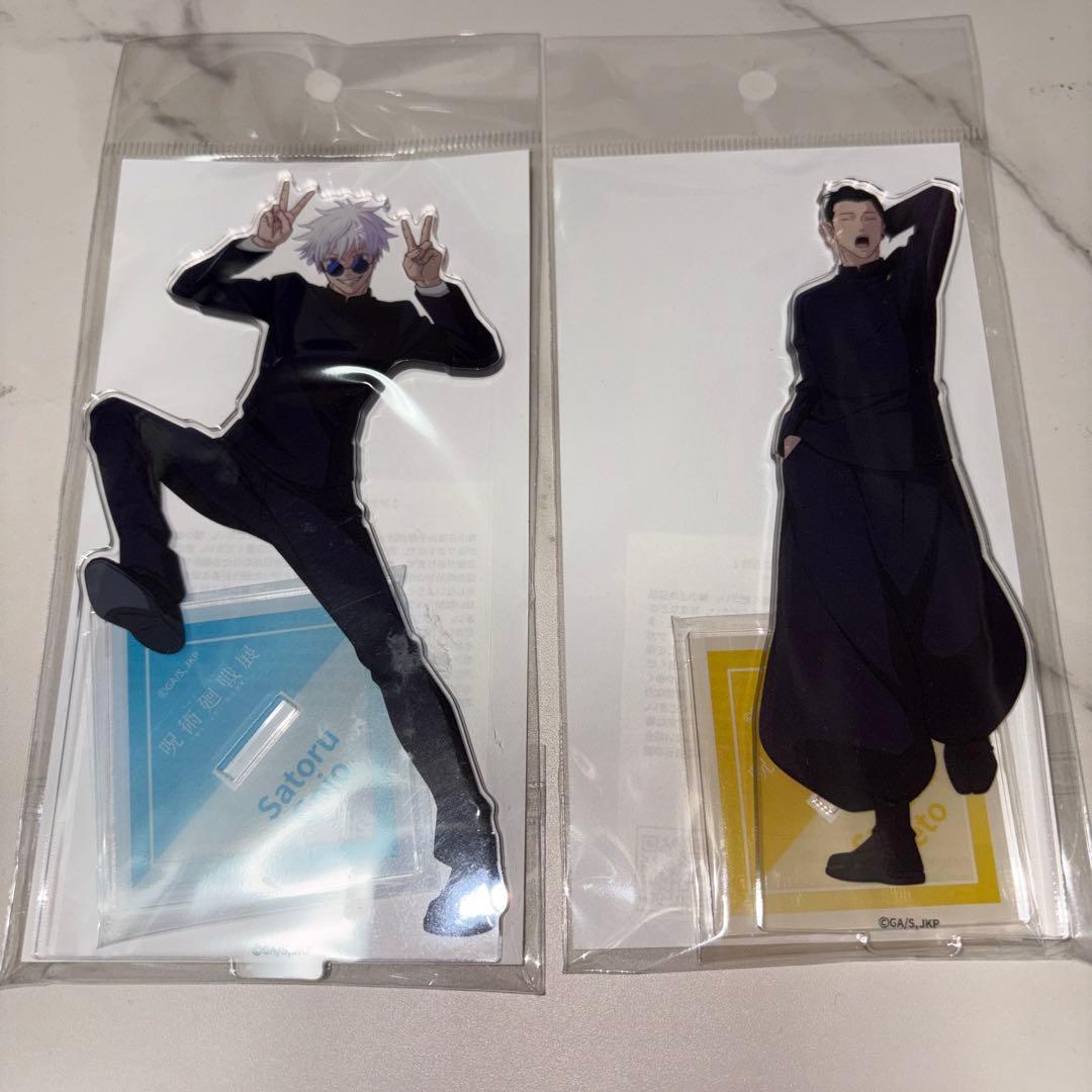 Used [New and unopened] Jujutsu Kaisen Kaidama/Tamaori Acrylic Stand Gojo Satoru Natsuyu Ketsu 2-piece set