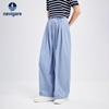 Navigare Women's Old Money Style Wide-Leg Casual Trousers