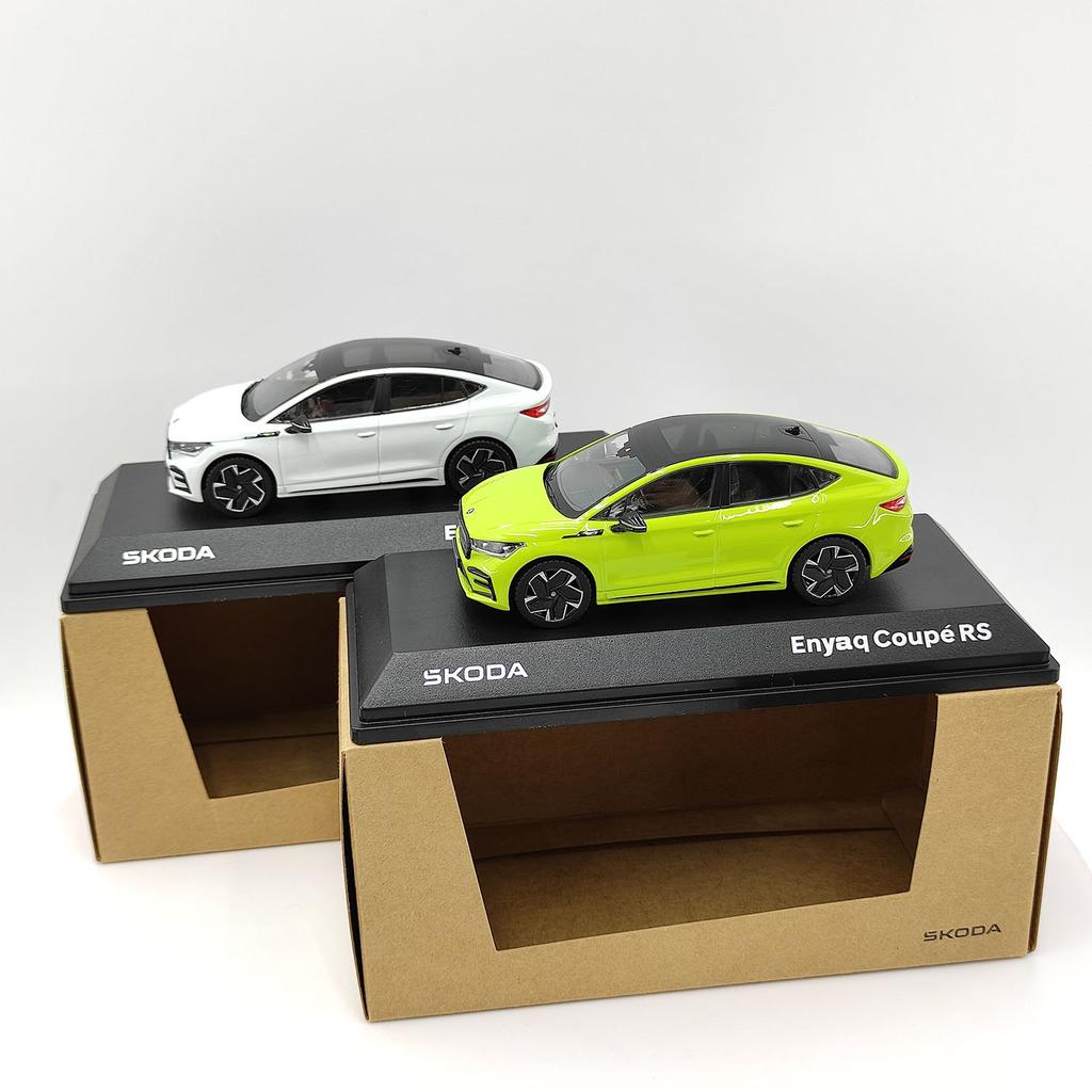 GAM1 Diecast SKODA 1:43 Scale Enyaq Coupe RS Alloy Car Model Collectible Toy Gift Souvenir Display Ornament