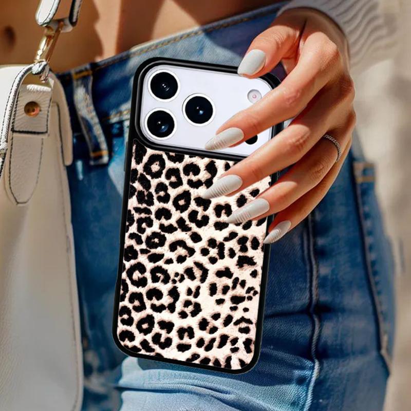 Leopard Cheetah print Phone Case For iPhone 17 Air 14 15 13 12 Max Cover For Apple 16e 11 Pro Max Plus Coque