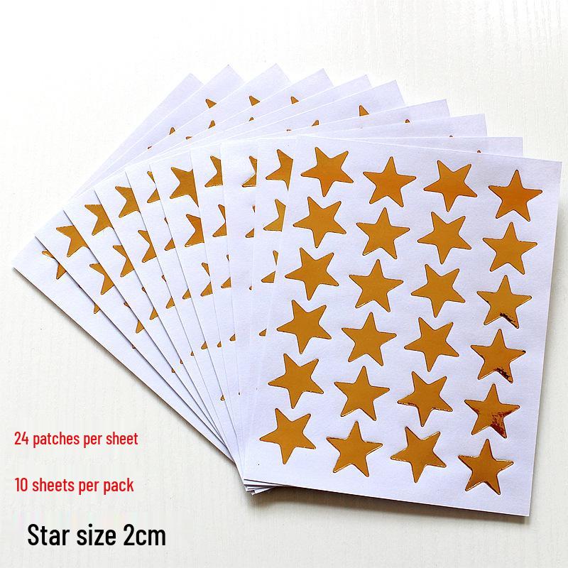 

Наклейки «Золота Зірка» для дитячого садка та початкової школи: Похвала та Винагороди