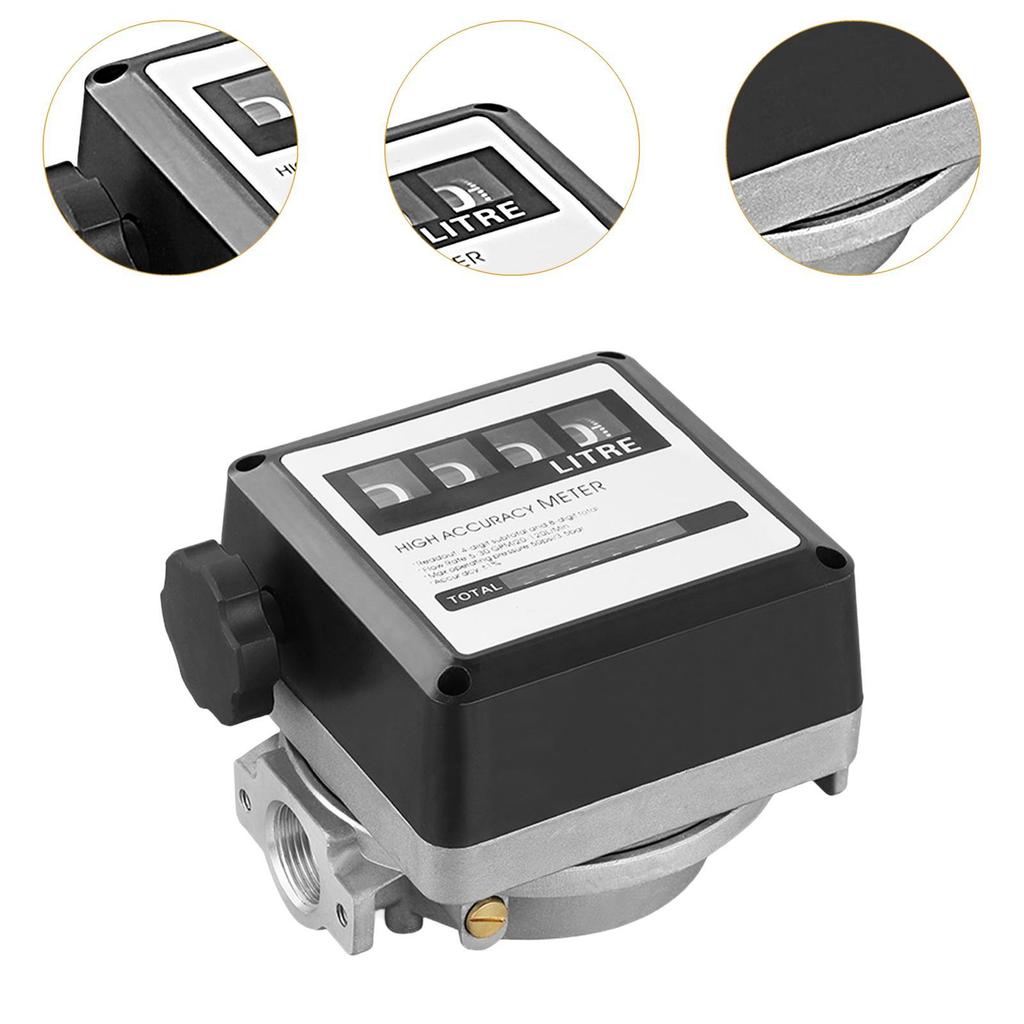 Mechanical Flow Meter Multipurpose ±1% Accuracy Oil Flow Liter Meter