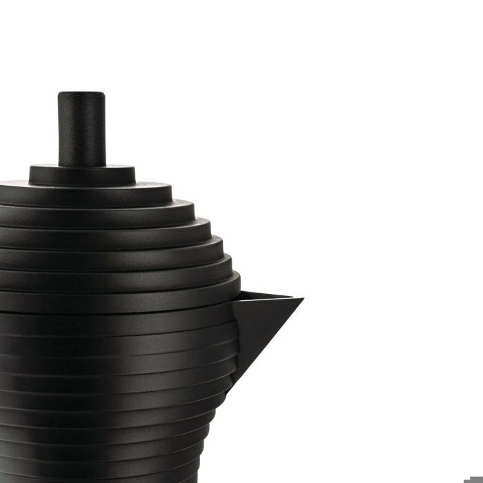 Alessi Pulcina Kaffeekanne 6 Tassen Schwarz