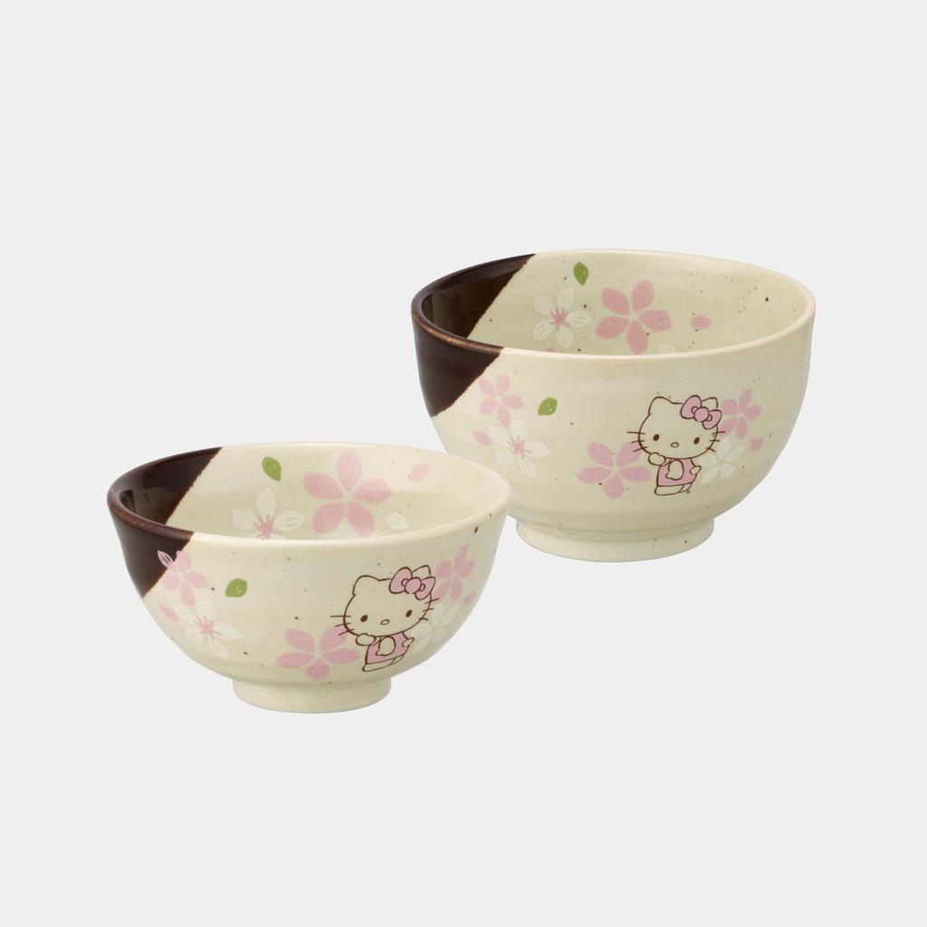 Skater Mino Ware Rice Bowl, Hello Kitty, Sakura, Sanrio, 11.2x6cm, CHMR1-A