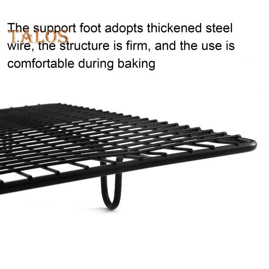 Baking Cooling Rack 18x10 Inches Carbon Steel Cooling Rack for Cakes Cookies BBQ Heat-Resistant & Space-Saving Non-Slip Grid Kitchen Shelf
