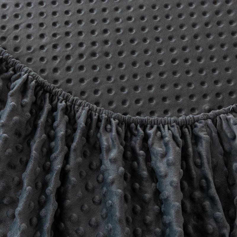 1pc Skin-friendly Fitted Sheet Velvet Bedsheets Plain Bed Cover  Winter Mattress Covers (No Pillowcase)