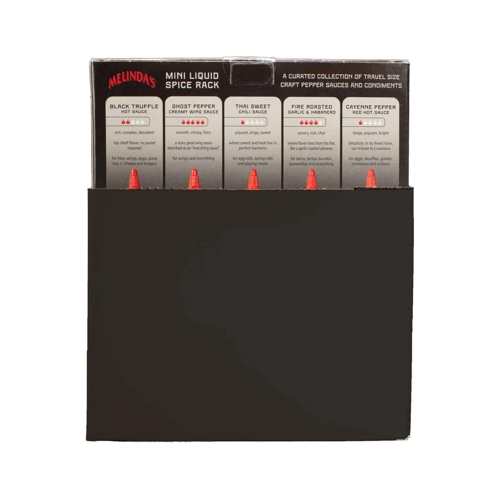 Mini Liquid Spice Rack 10 Pack Craft Pepper Sauces Squeezable Hot Sauce Tropical Fruits Vegetables Gift Set Flavor Variety