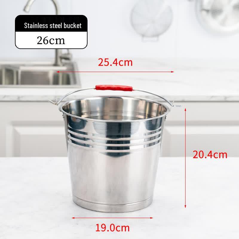 Stainless Steel Portable Water Storage Bucket