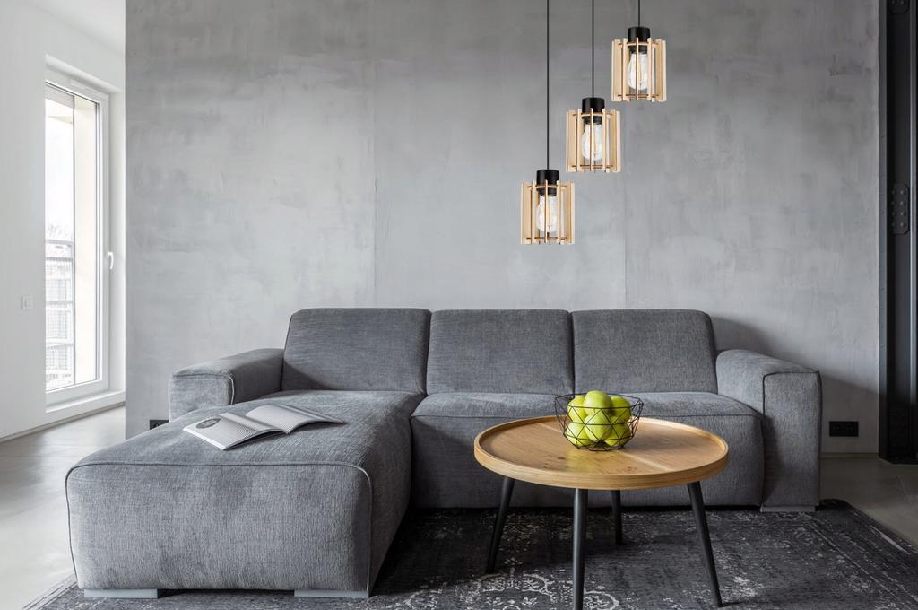 MODERN WOODEN LED CEILING HANGING LAMP