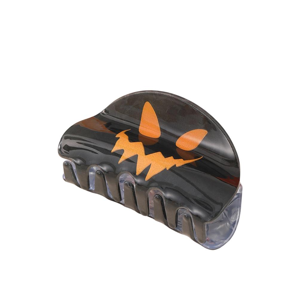 Creative Halloween Hair Clip Half Up Hair Claw Clip Skull Reaper Pattern Hair Accessory Fun Design for Daily Use and Costume