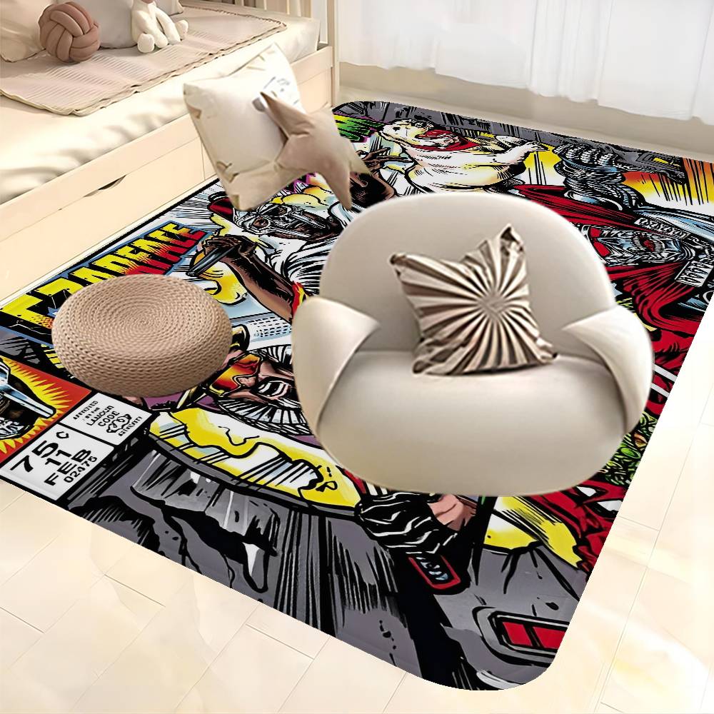 M-MF D-DOOM Rapper Door Mat Nordic Style Bedroom Living Room Doormat Home Balcony Anti-Slip Alfombra