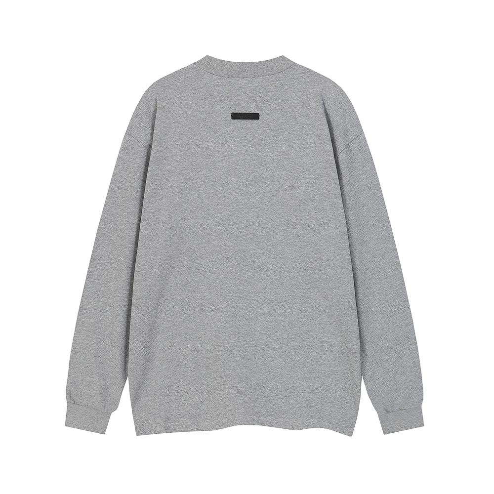 F132 FOG Essentials Bluza z okrągłym dekoltem i silikonowym logo z literami Casual Streetwear - Pulower Streetwear Unisex