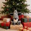Black Dog Gnomes Figure Plush Dolls Scandinavian Swedish Tomte Puppy Figure for Animes Fan and Homes Office Decoration