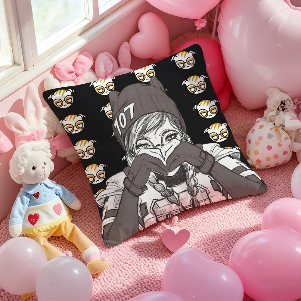 Game R-Rainbow S-Six Mobile Cushion Cover Pattern Printed Pillowcase for Living Room Sofa Cushion Cover & Bedroom Decor