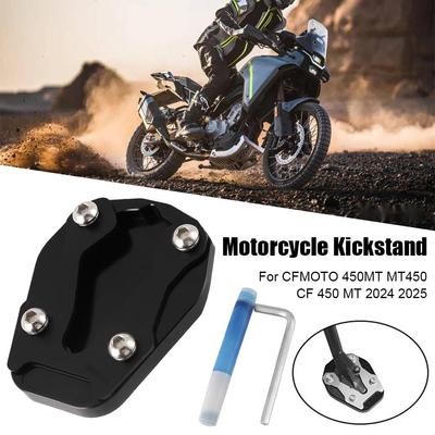 For Cfmoto 450mt Mt450 Cf 450 Mt 2024 2025 Motorcycles Stand Extension Pad Kickstand Accessories Enlarger Side Foot Plate P A1u0